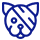A dark blue icon of a triangle with an exclamation mark inside, indicating a warning or alert symbol.