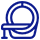 A blue heart symbol with a white pencil illustration inside.