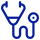 Blue watering can icon with a curved spout and handle.