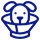 Five blue arrows pointing outward in a circular formation on a white background.