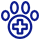 A blue Adidas logo with three stripes forming a triangular leaf shape above the brand name.
